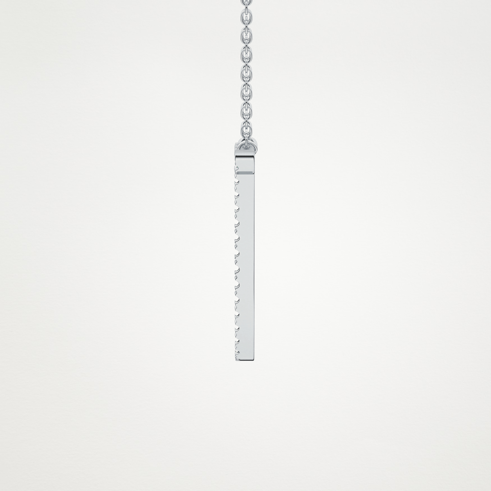 0.189 TCW Round Lab Grown Diamond J Initial Necklace