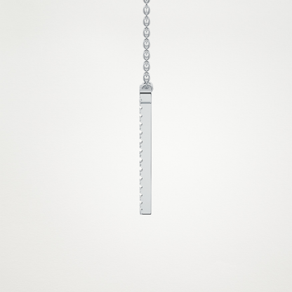 0.189 TCW Round Lab Grown Diamond J Initial Necklace
