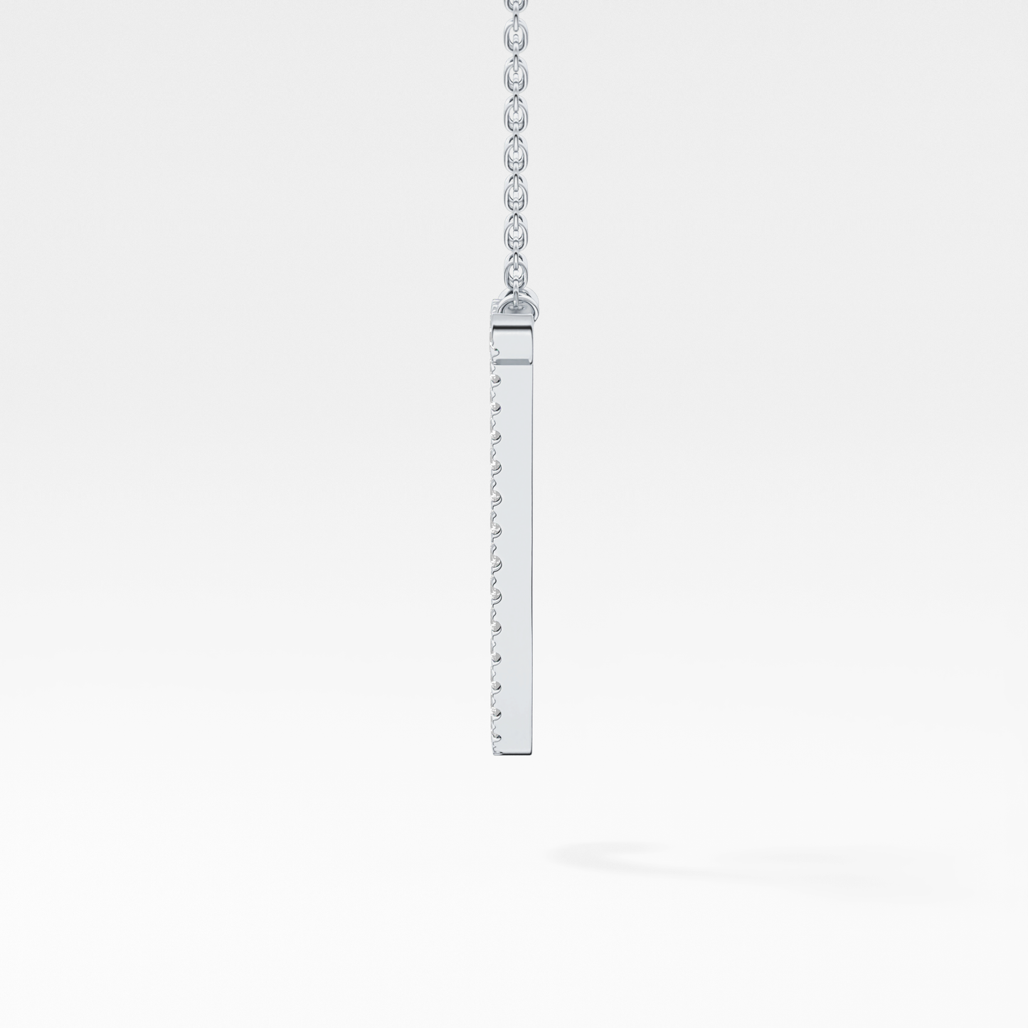 0.189 TCW Round Lab Grown Diamond J Initial Necklace