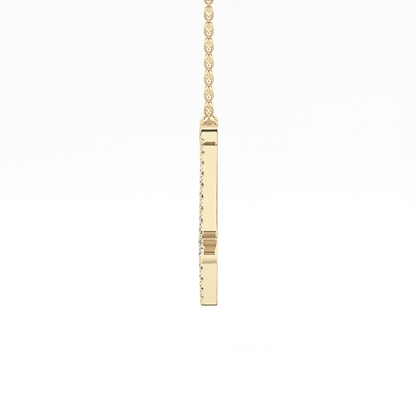 1.5 TCW Emerald Lab Grown Diamond Bezel Necklace