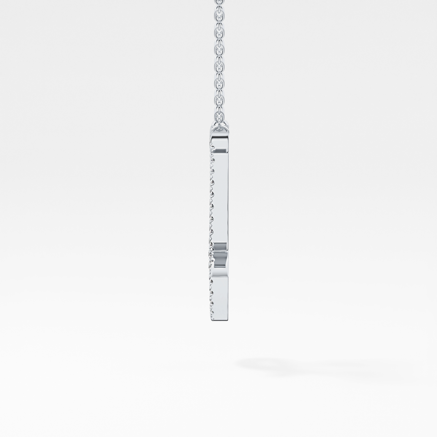 1.5 TCW Emerald Lab Grown Diamond Bezel Necklace