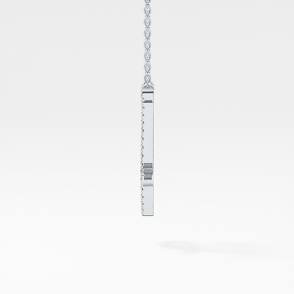1.5 TCW Emerald Lab Grown Diamond Bezel Necklace