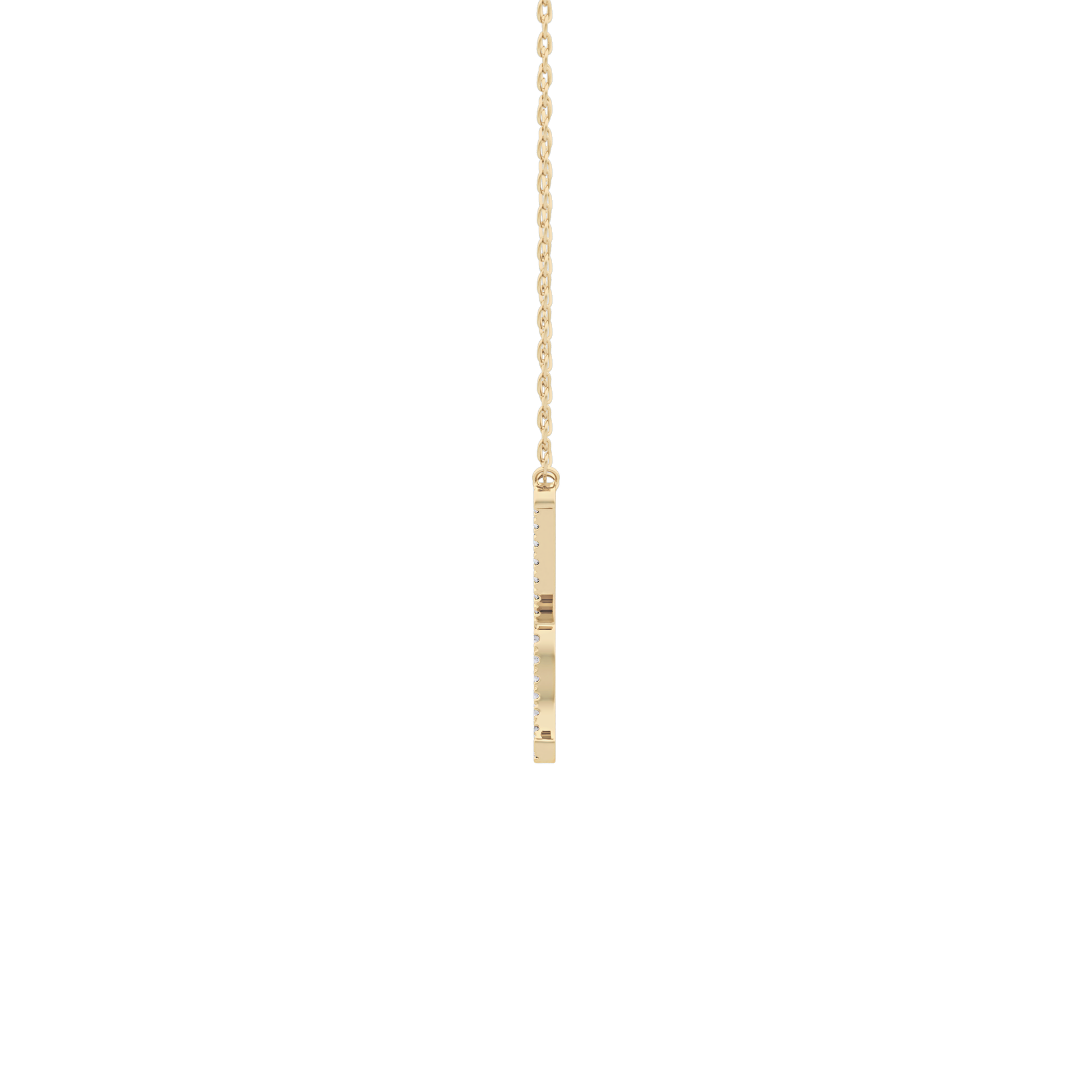 1.5 TCW Emerald Lab Grown Diamond Bezel Necklace