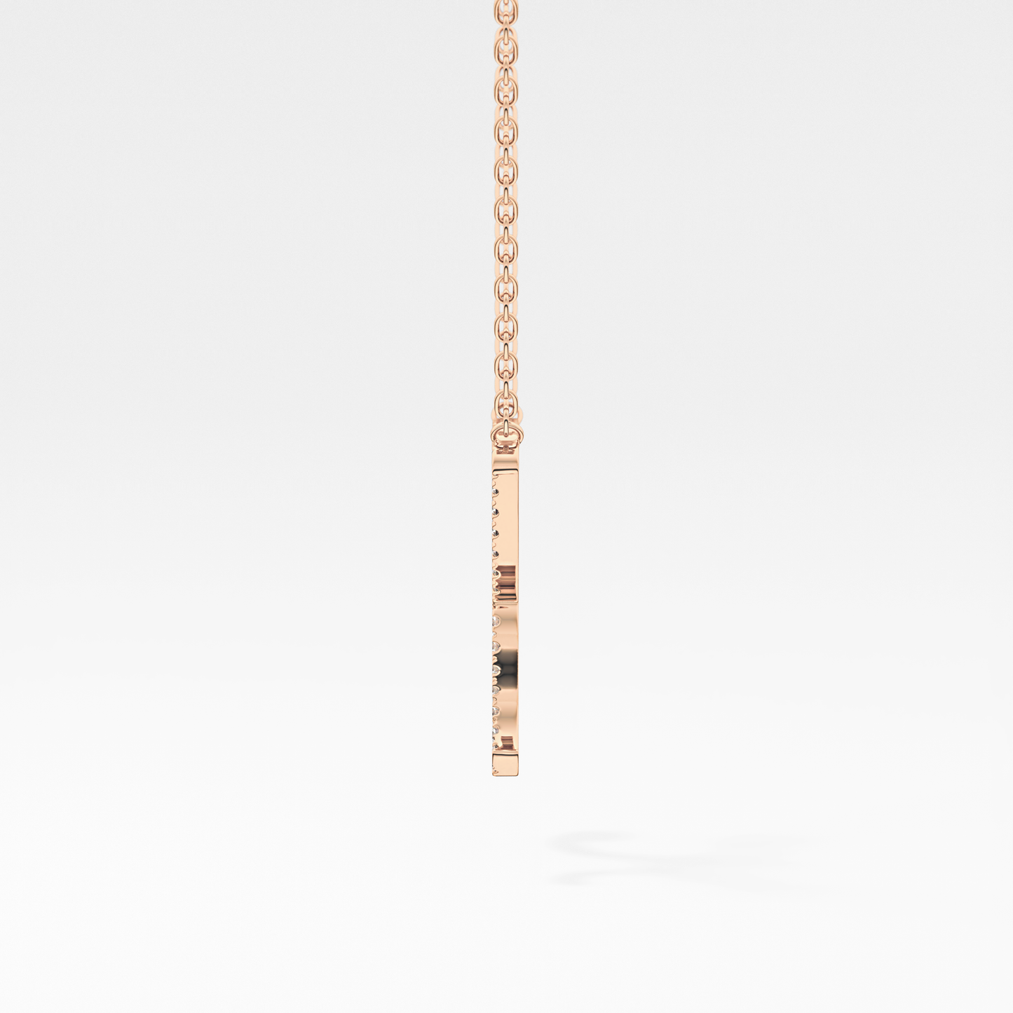 1.5 TCW Emerald Lab Grown Diamond Bezel Necklace