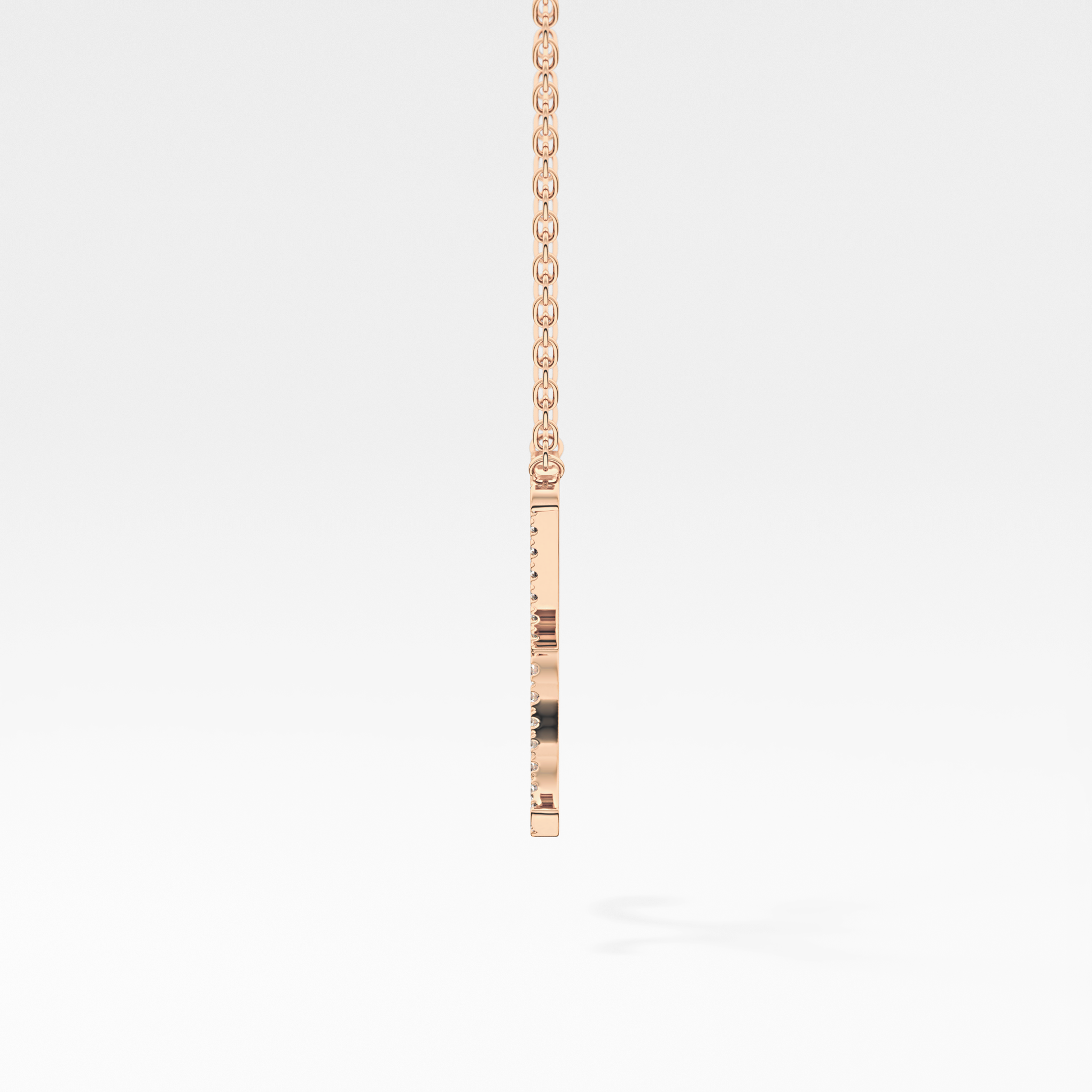 1.5 TCW Emerald Lab Grown Diamond Bezel Necklace
