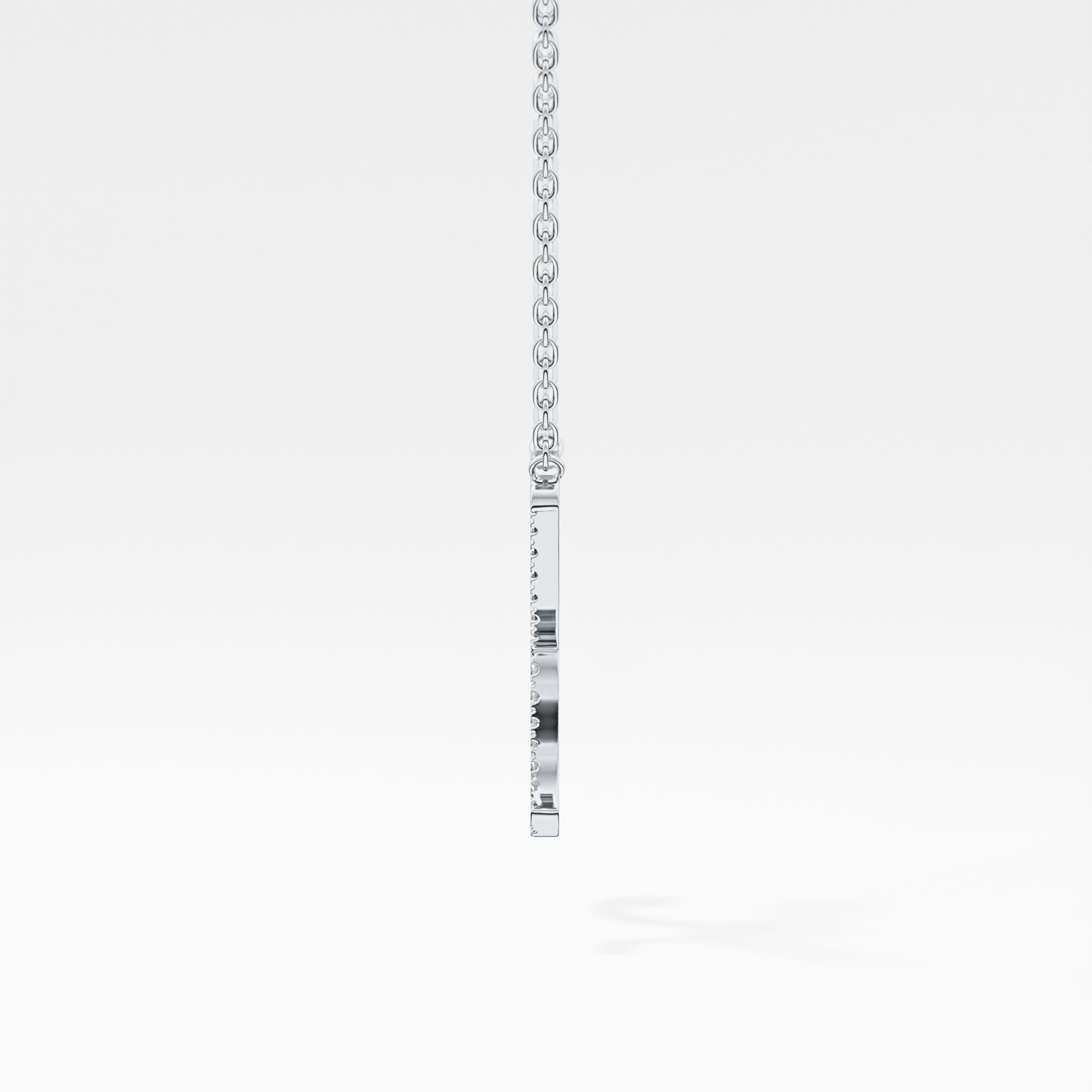 1.5 TCW Emerald Lab Grown Diamond Bezel Necklace