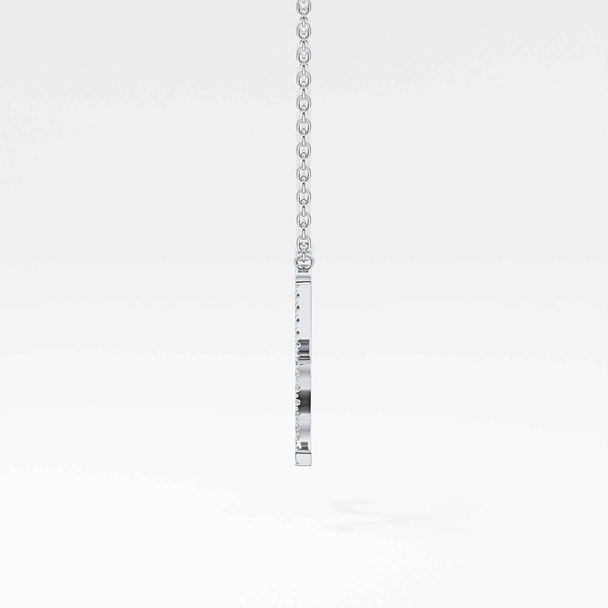1.5 TCW Emerald Lab Grown Diamond Bezel Necklace