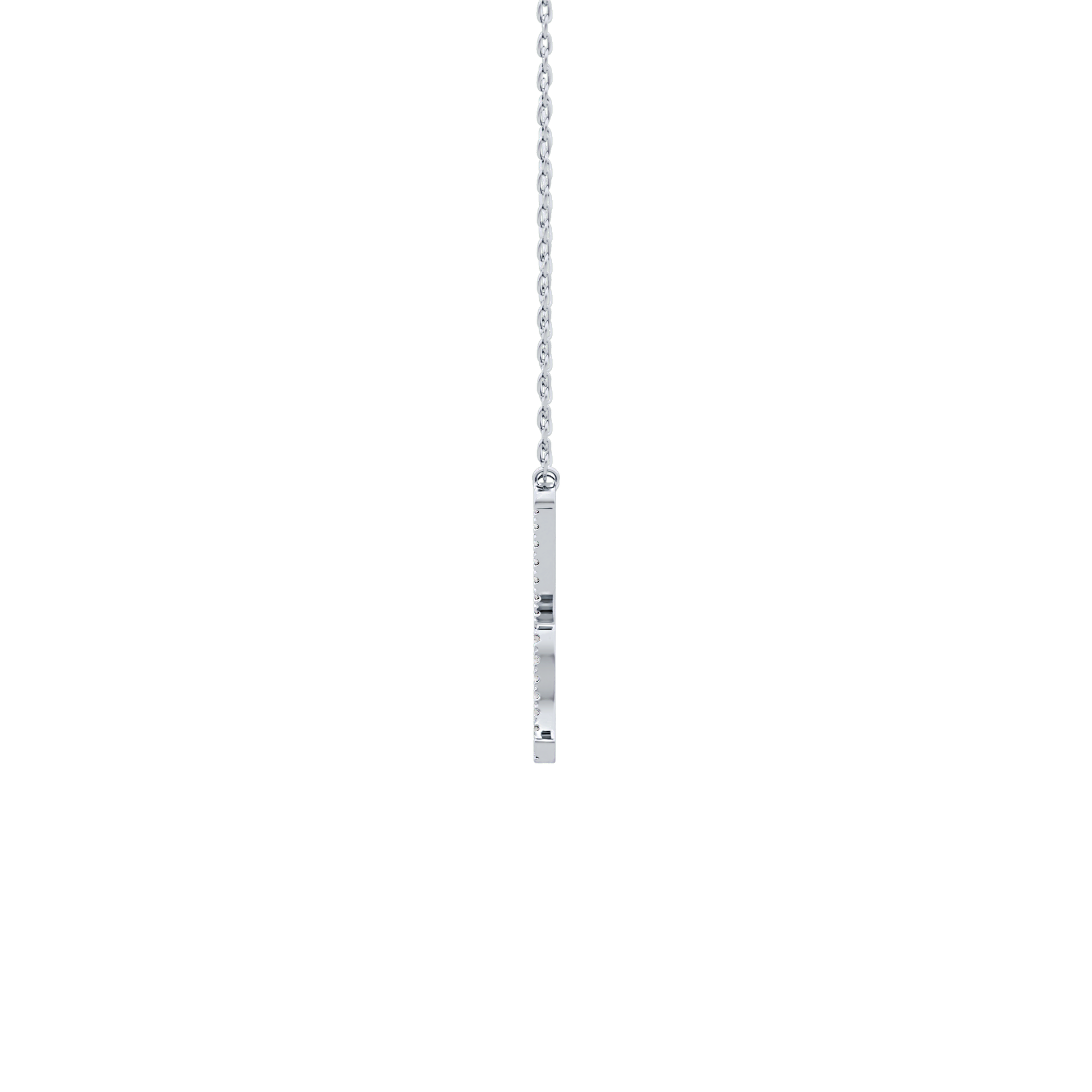 1.5 TCW Emerald Lab Grown Diamond Bezel Necklace