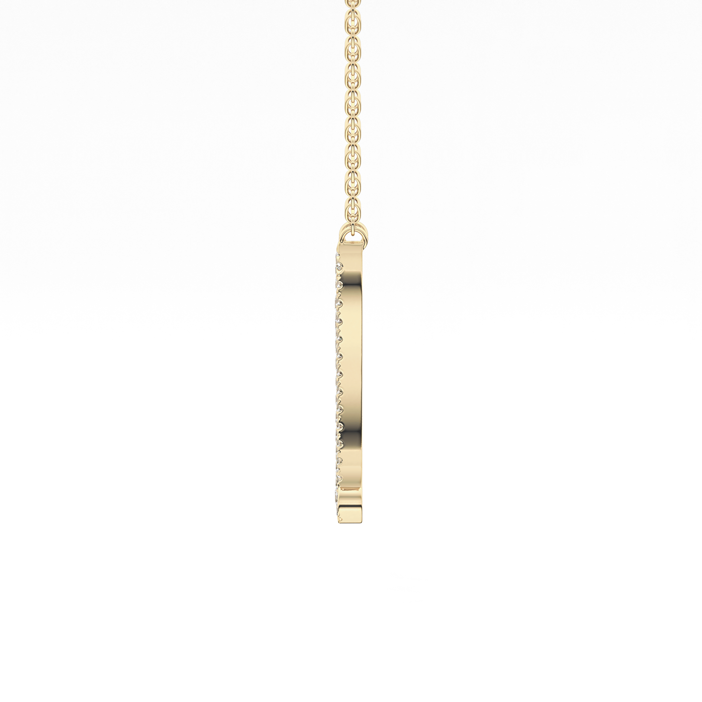 1.5 TCW Emerald Lab Grown Diamond Bezel Necklace