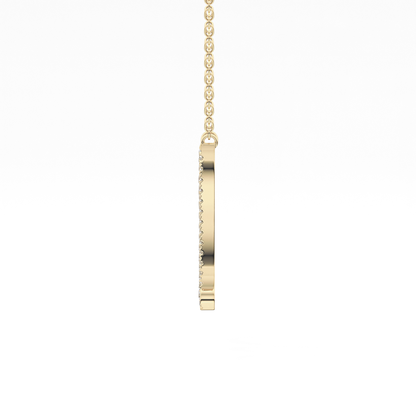 1.5 TCW Emerald Lab Grown Diamond Bezel Necklace