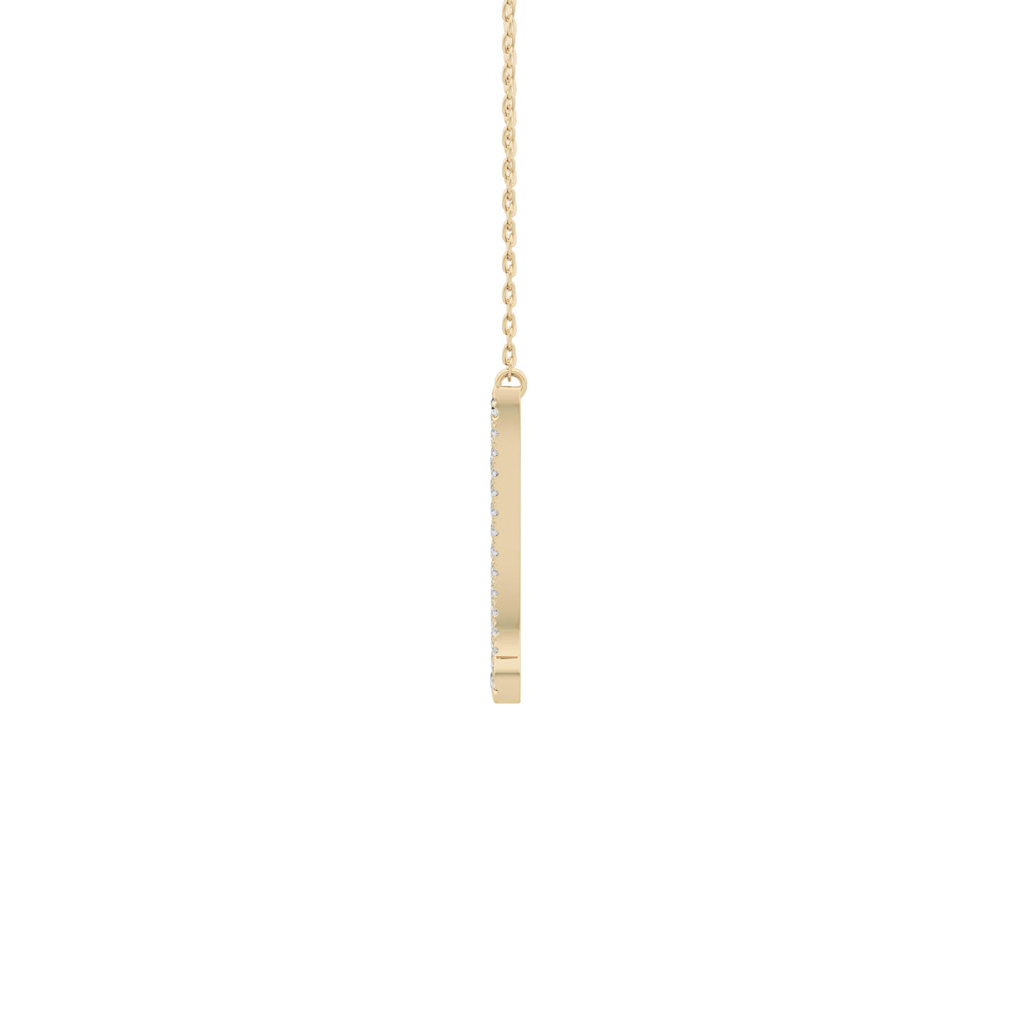 1.5 TCW Emerald Lab Grown Diamond Bezel Necklace