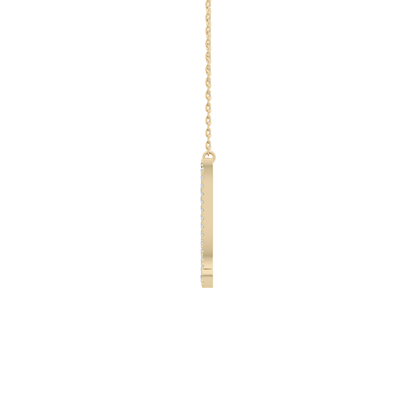 1.5 TCW Emerald Lab Grown Diamond Bezel Necklace