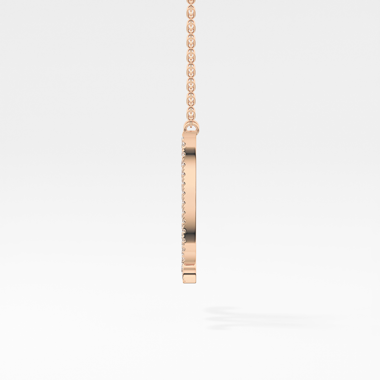 1.5 TCW Emerald Lab Grown Diamond Bezel Necklace