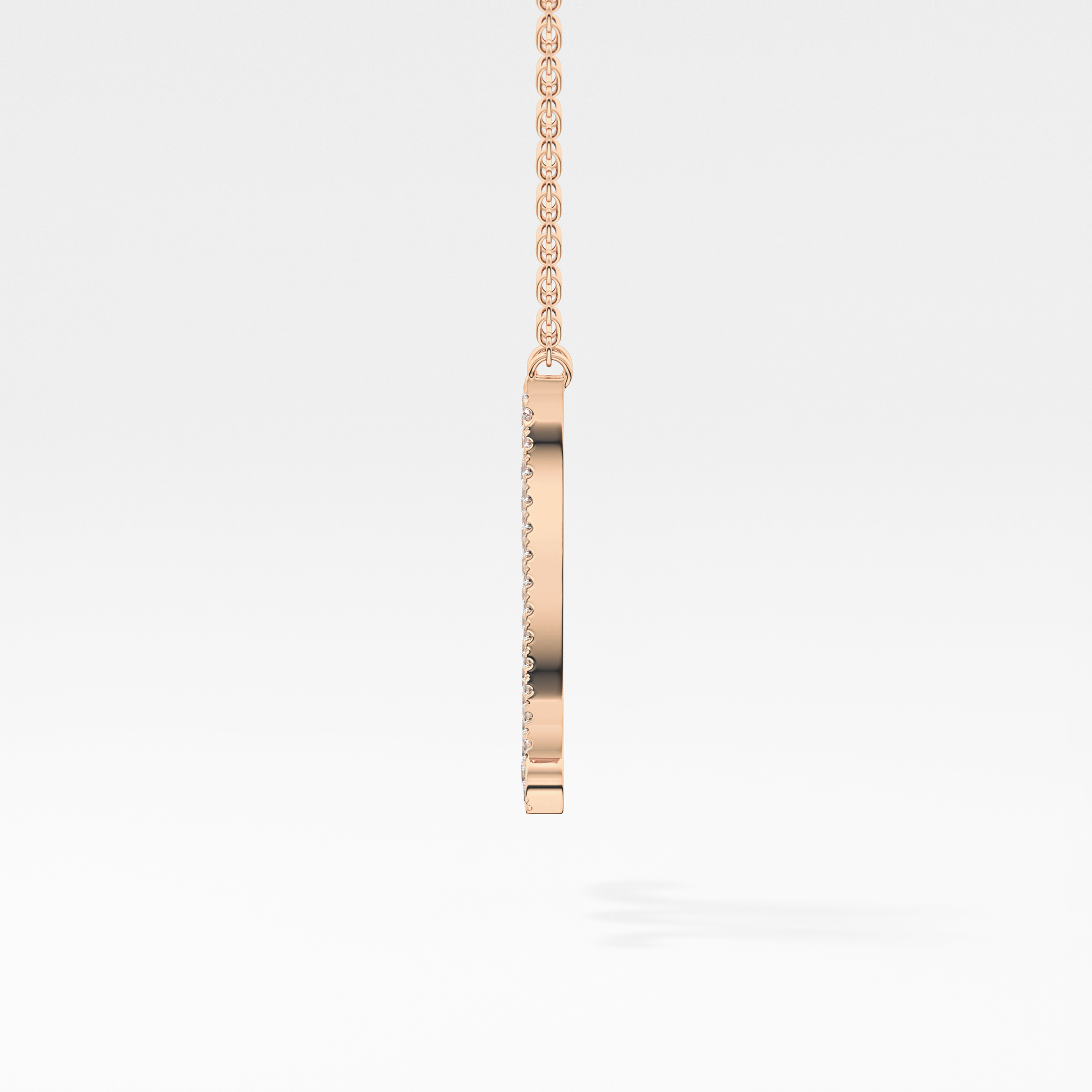 1.5 TCW Emerald Lab Grown Diamond Bezel Necklace