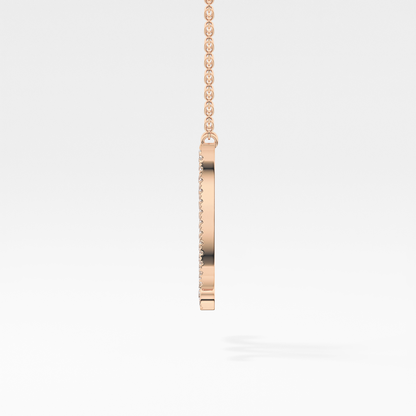 1.5 TCW Emerald Lab Grown Diamond Bezel Necklace