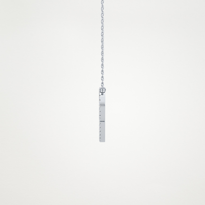 0.138 TCW Round Lab Grown Diamond P Initial Necklace