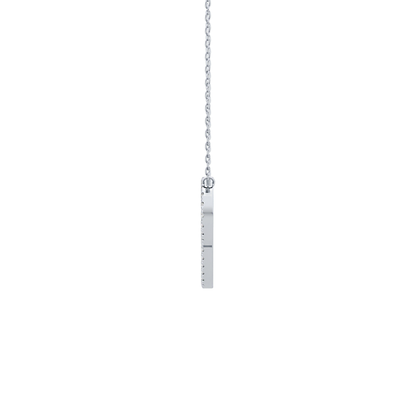 0.138 TCW Round Lab Grown Diamond P Initial Necklace