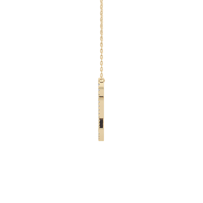 0.187 TCW Round Lab Grown Diamond Q Initial Necklace