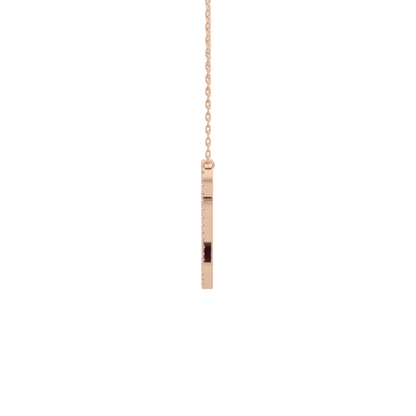 0.187 TCW Round Lab Grown Diamond Q Initial Necklace