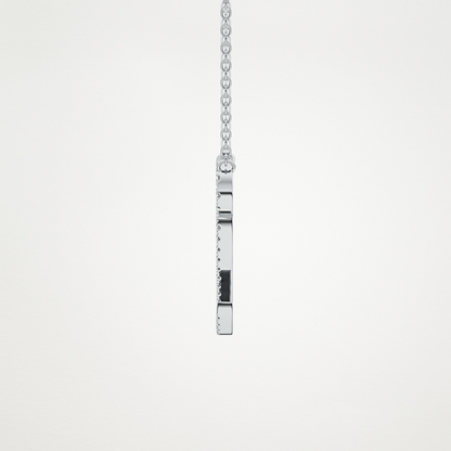 0.187 TCW Round Lab Grown Diamond Q Initial Necklace