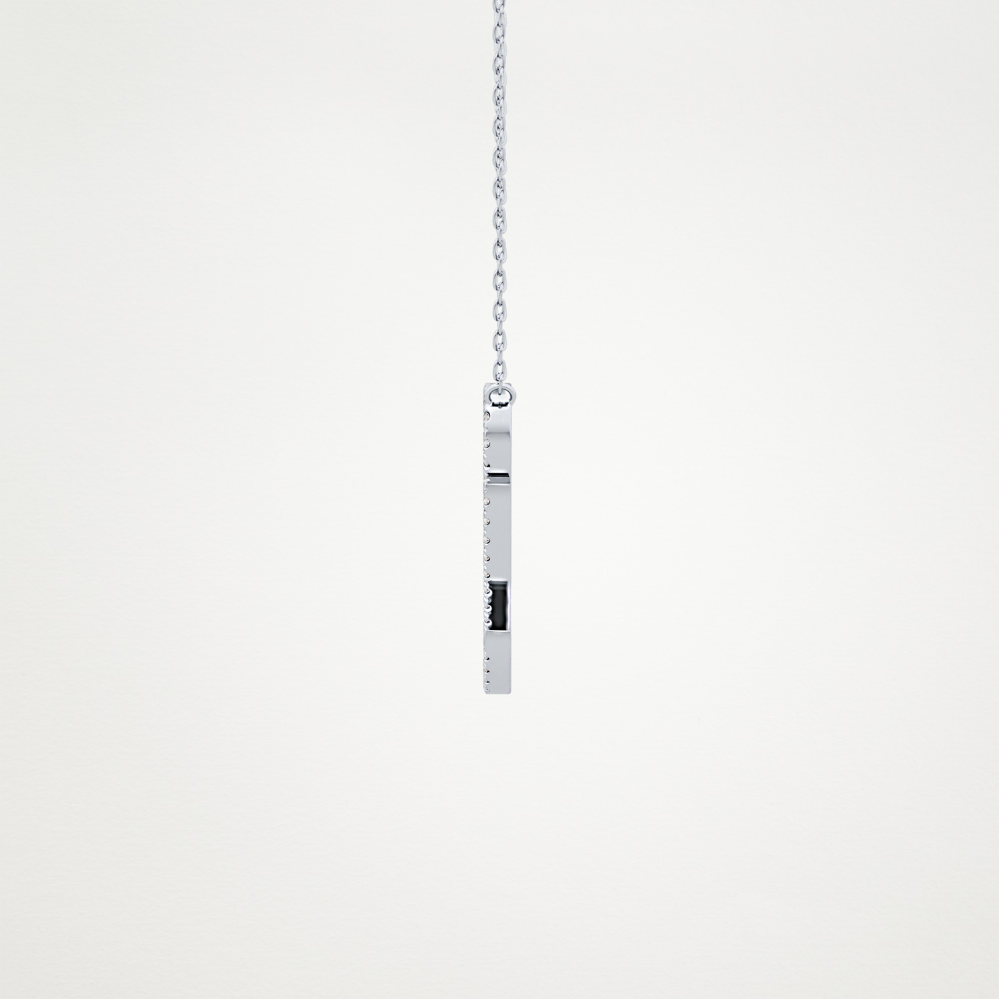 0.187 TCW Round Lab Grown Diamond Q Initial Necklace