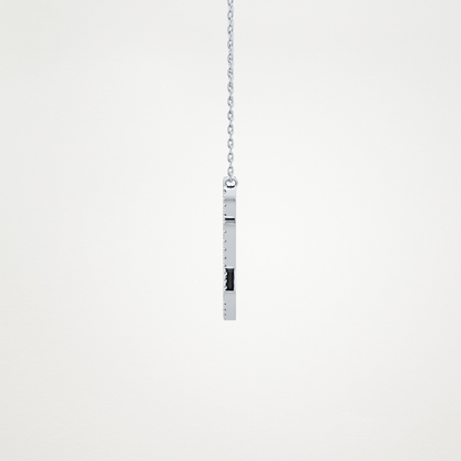 0.187 TCW Round Lab Grown Diamond Q Initial Necklace