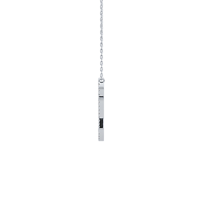 0.187 TCW Round Lab Grown Diamond Q Initial Necklace