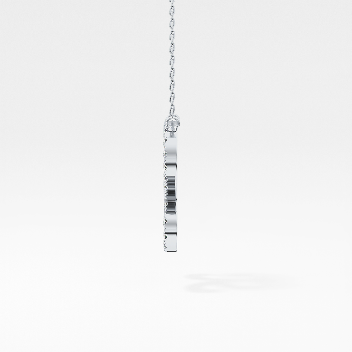 1.5 TCW Emerald Lab Grown Diamond Bezel Necklace
