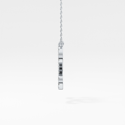 1.5 TCW Emerald Lab Grown Diamond Bezel Necklace