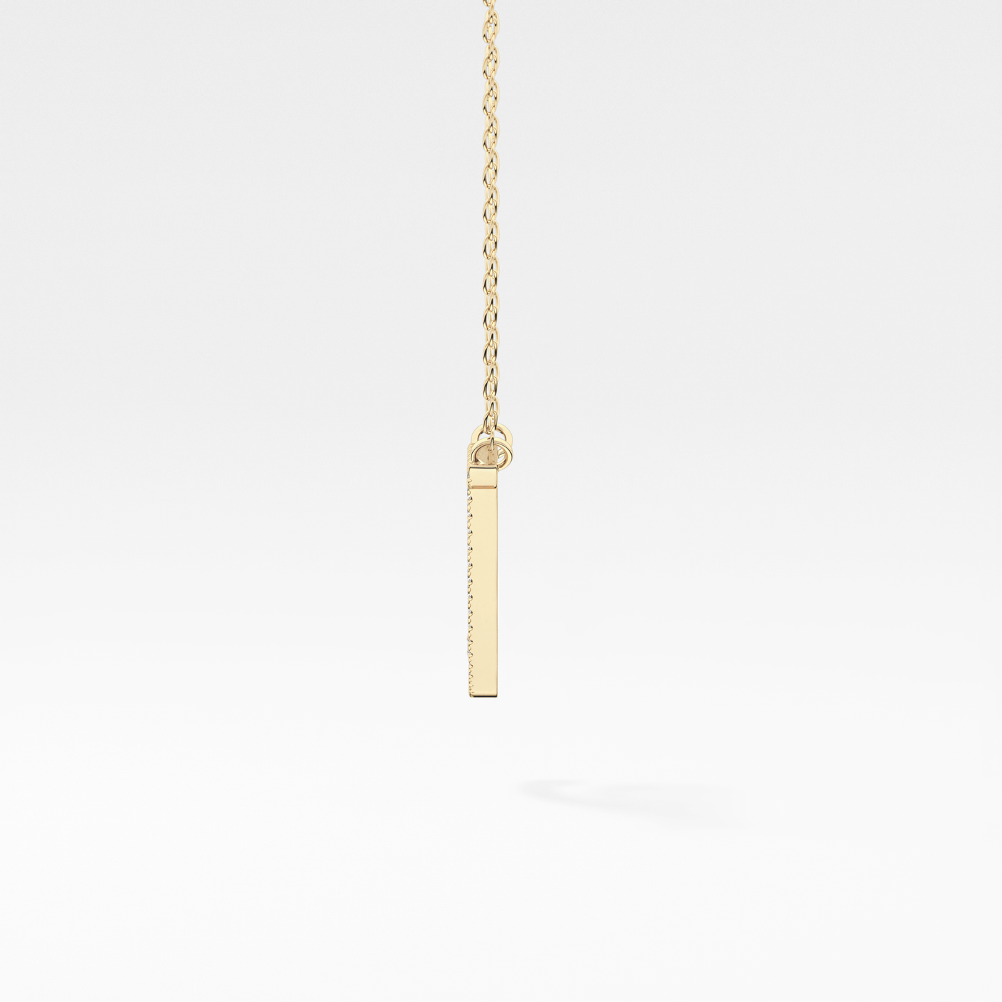 1.5 TCW Emerald Lab Grown Diamond Bezel Necklace