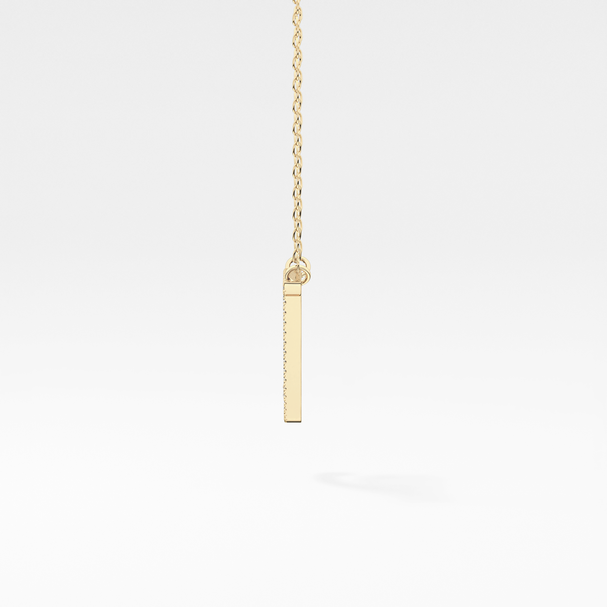 1.5 TCW Emerald Lab Grown Diamond Bezel Necklace