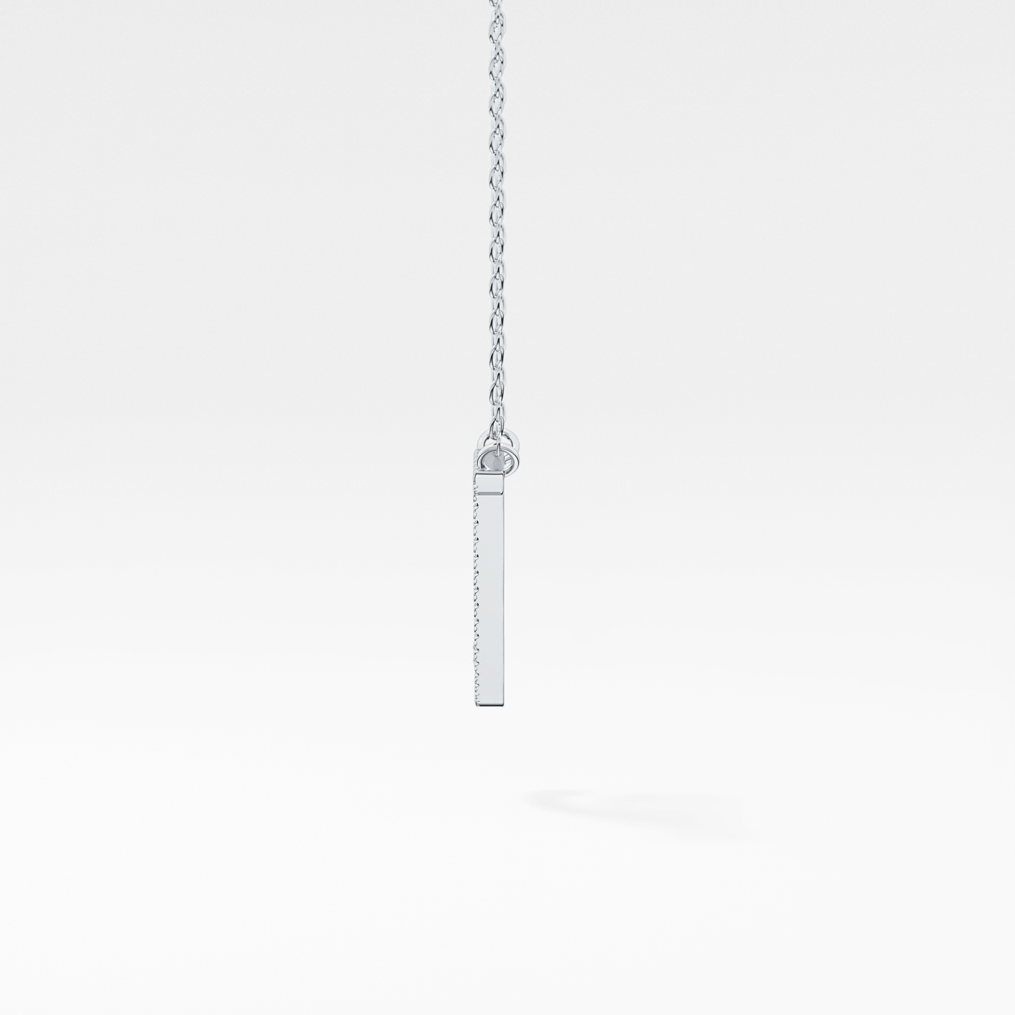 1.5 TCW Emerald Lab Grown Diamond Bezel Necklace