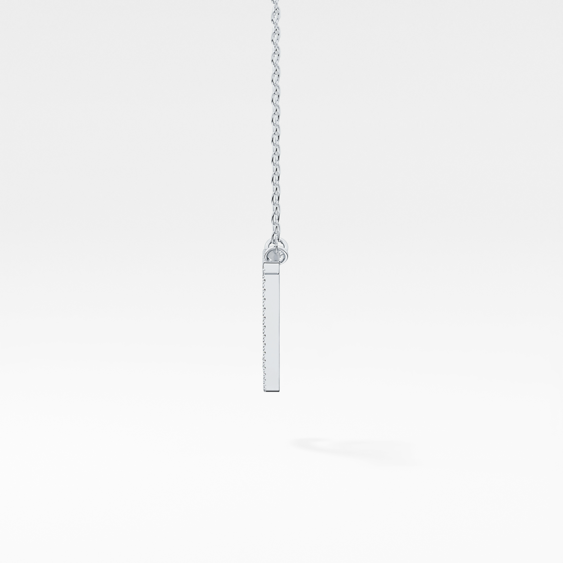 1.5 TCW Emerald Lab Grown Diamond Bezel Necklace