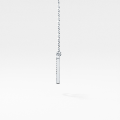 1.5 TCW Emerald Lab Grown Diamond Bezel Necklace