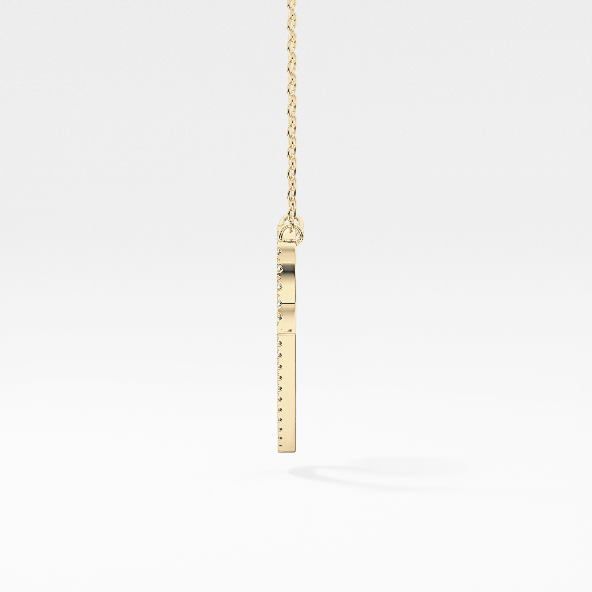 1.5 TCW Emerald Lab Grown Diamond Bezel Necklace