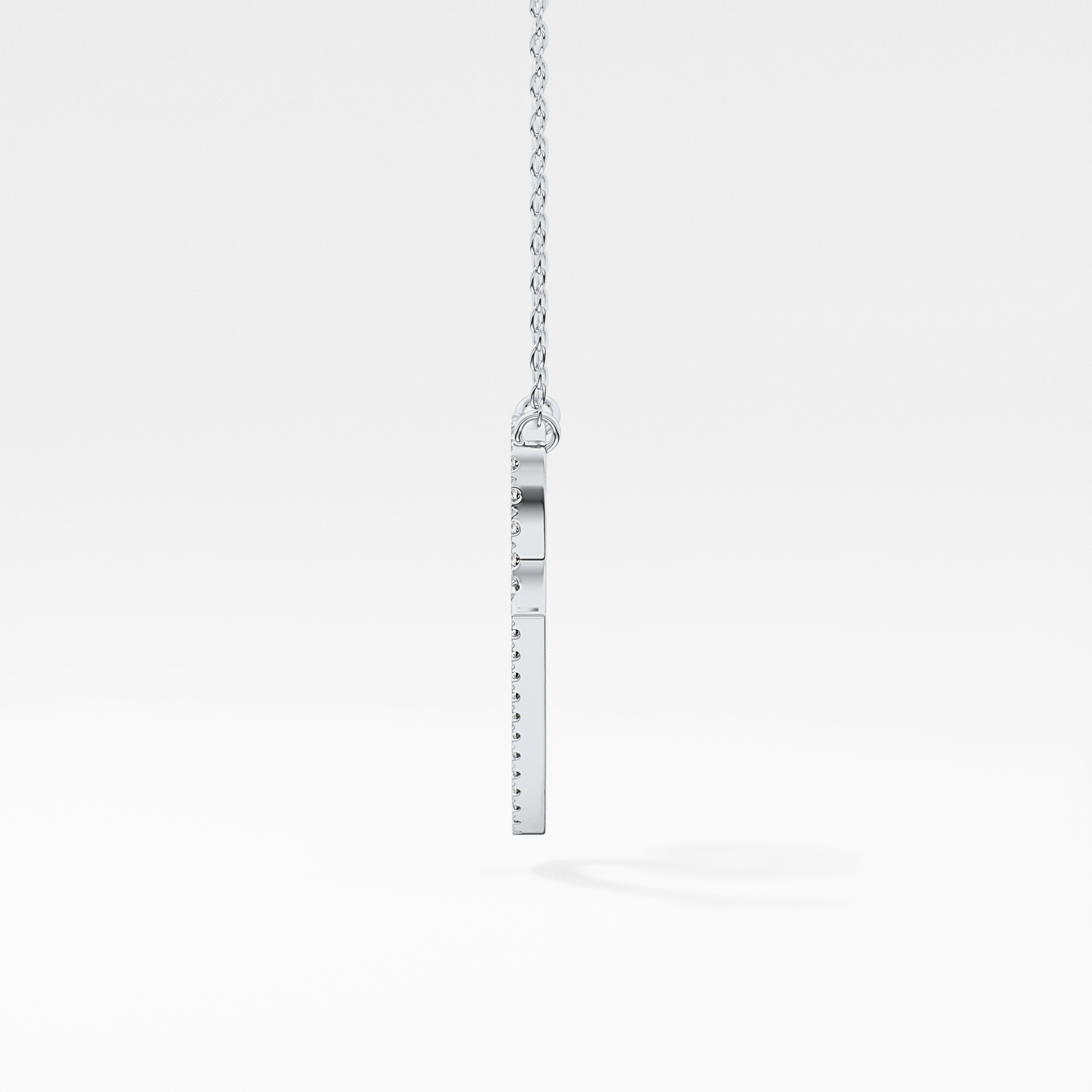 1.5 TCW Emerald Lab Grown Diamond Bezel Necklace