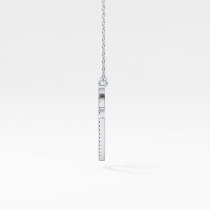 1.5 TCW Emerald Lab Grown Diamond Bezel Necklace