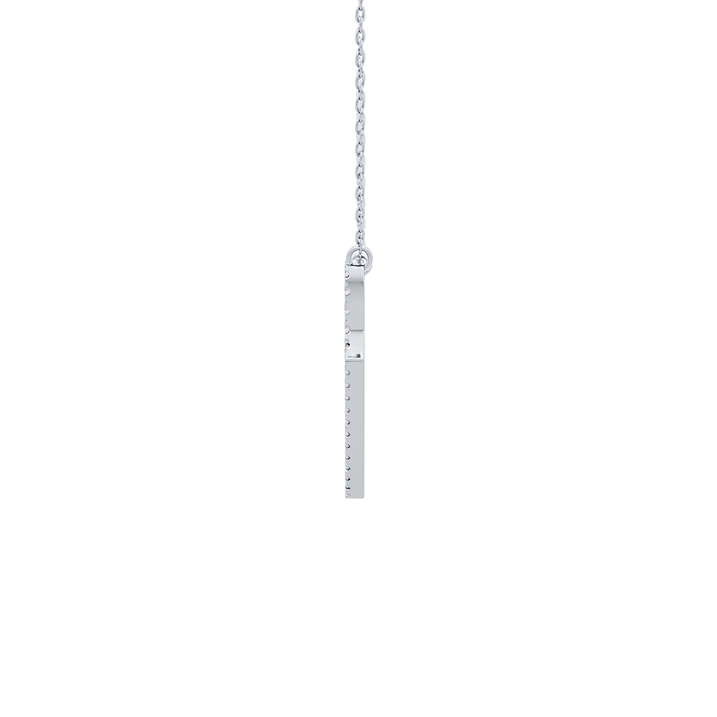 1.5 TCW Emerald Lab Grown Diamond Bezel Necklace
