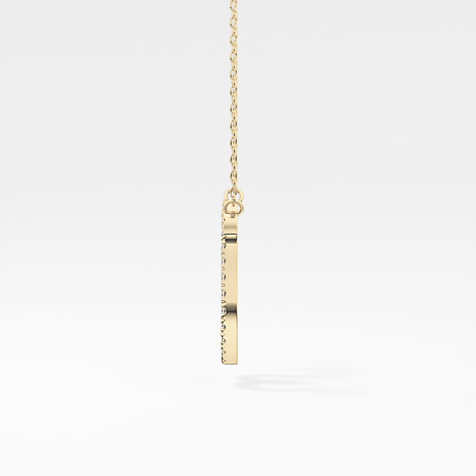 1.5 TCW Emerald Lab Grown Diamond Bezel Necklace