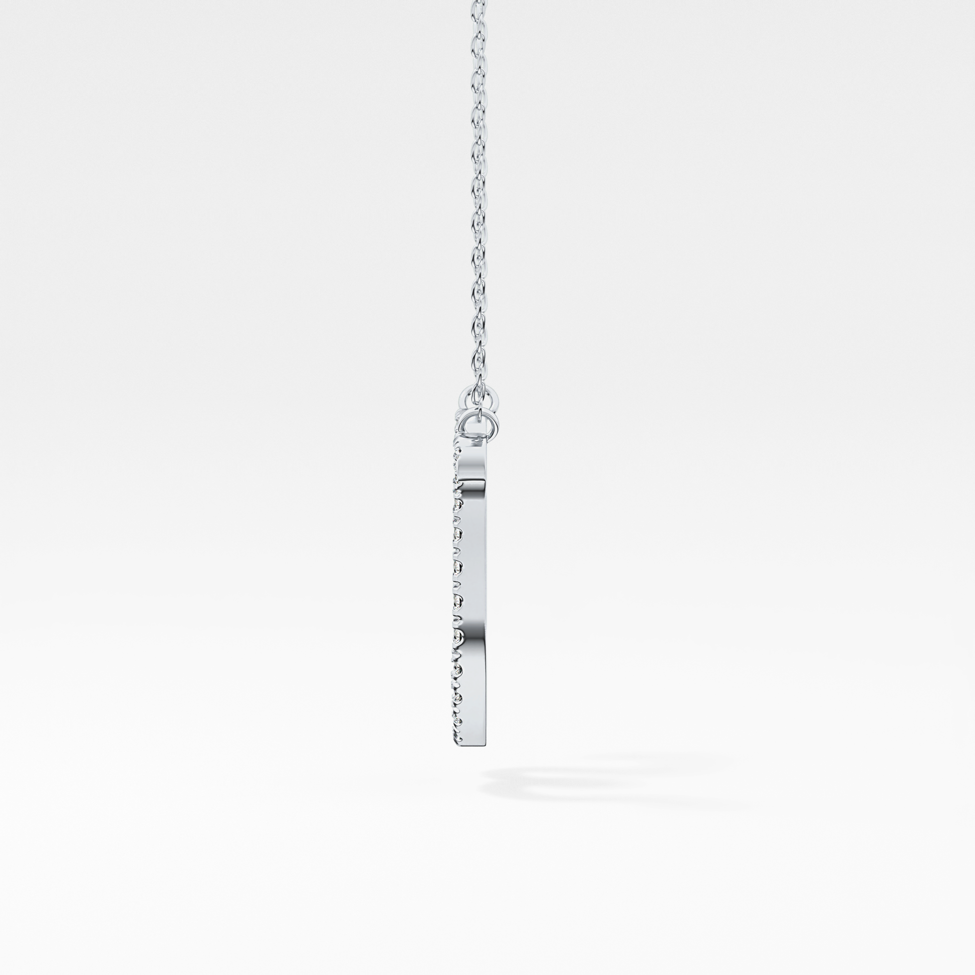 1.5 TCW Emerald Lab Grown Diamond Bezel Necklace