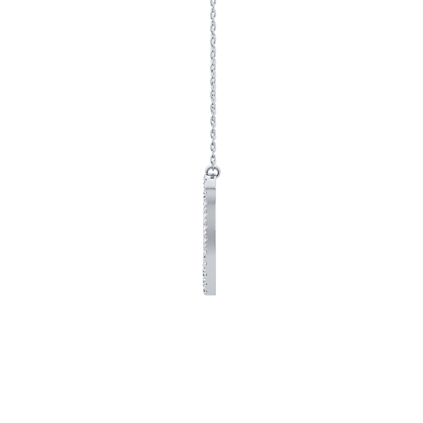 1.5 TCW Emerald Lab Grown Diamond Bezel Necklace
