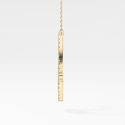 1.5 TCW Emerald Lab Grown Diamond Bezel Necklace