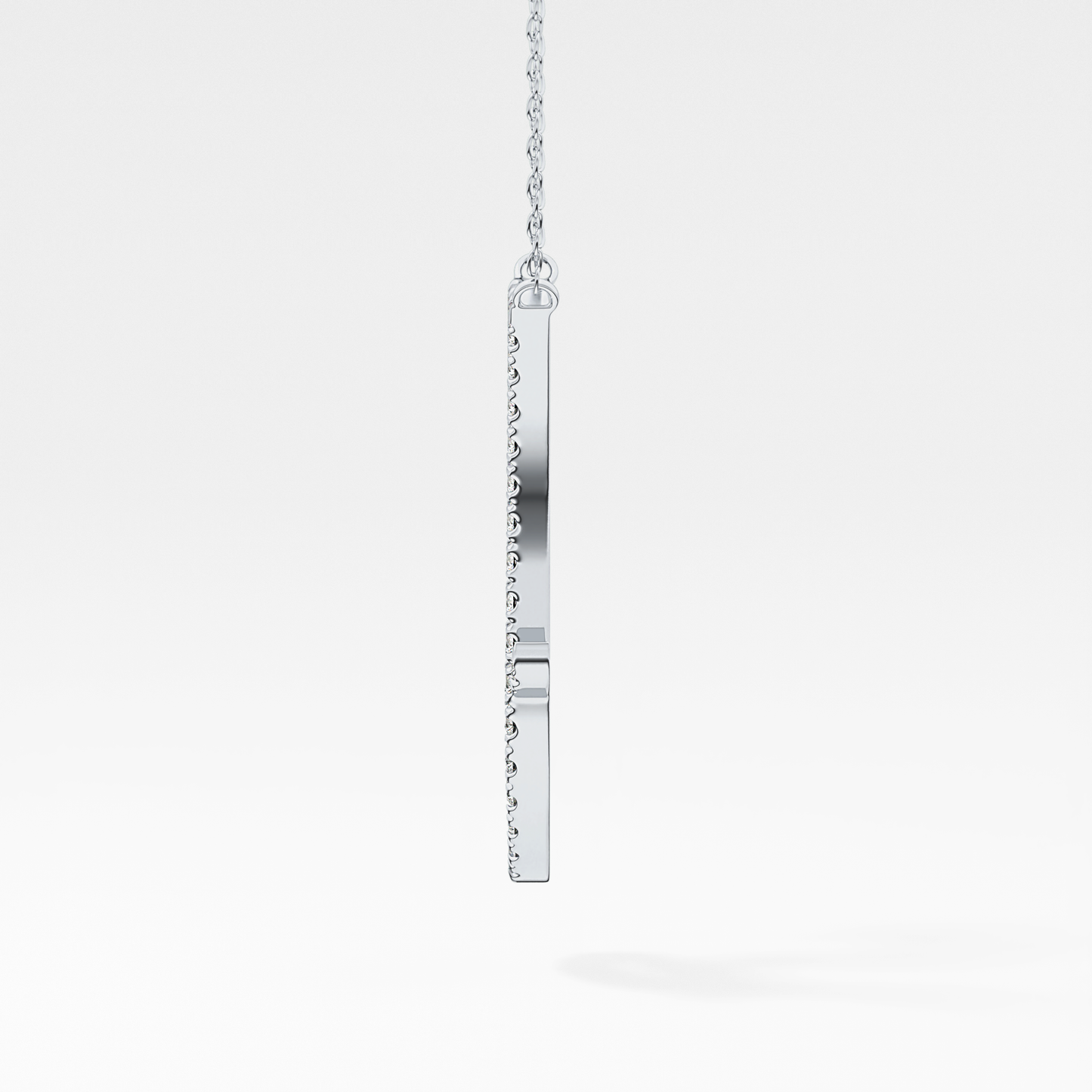 1.5 TCW Emerald Lab Grown Diamond Bezel Necklace