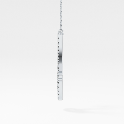 1.5 TCW Emerald Lab Grown Diamond Bezel Necklace