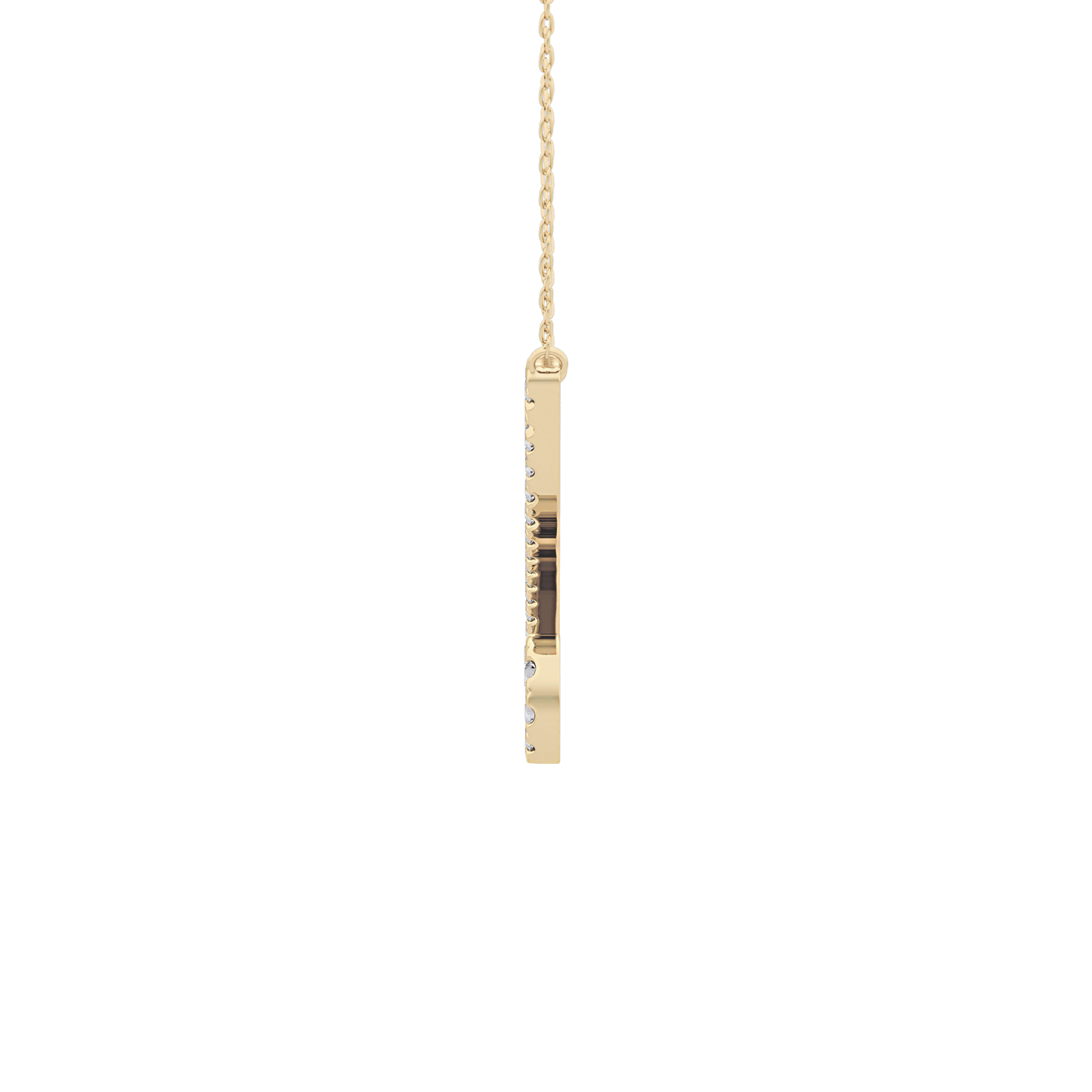 1.5 TCW Emerald Lab Grown Diamond Bezel Necklace