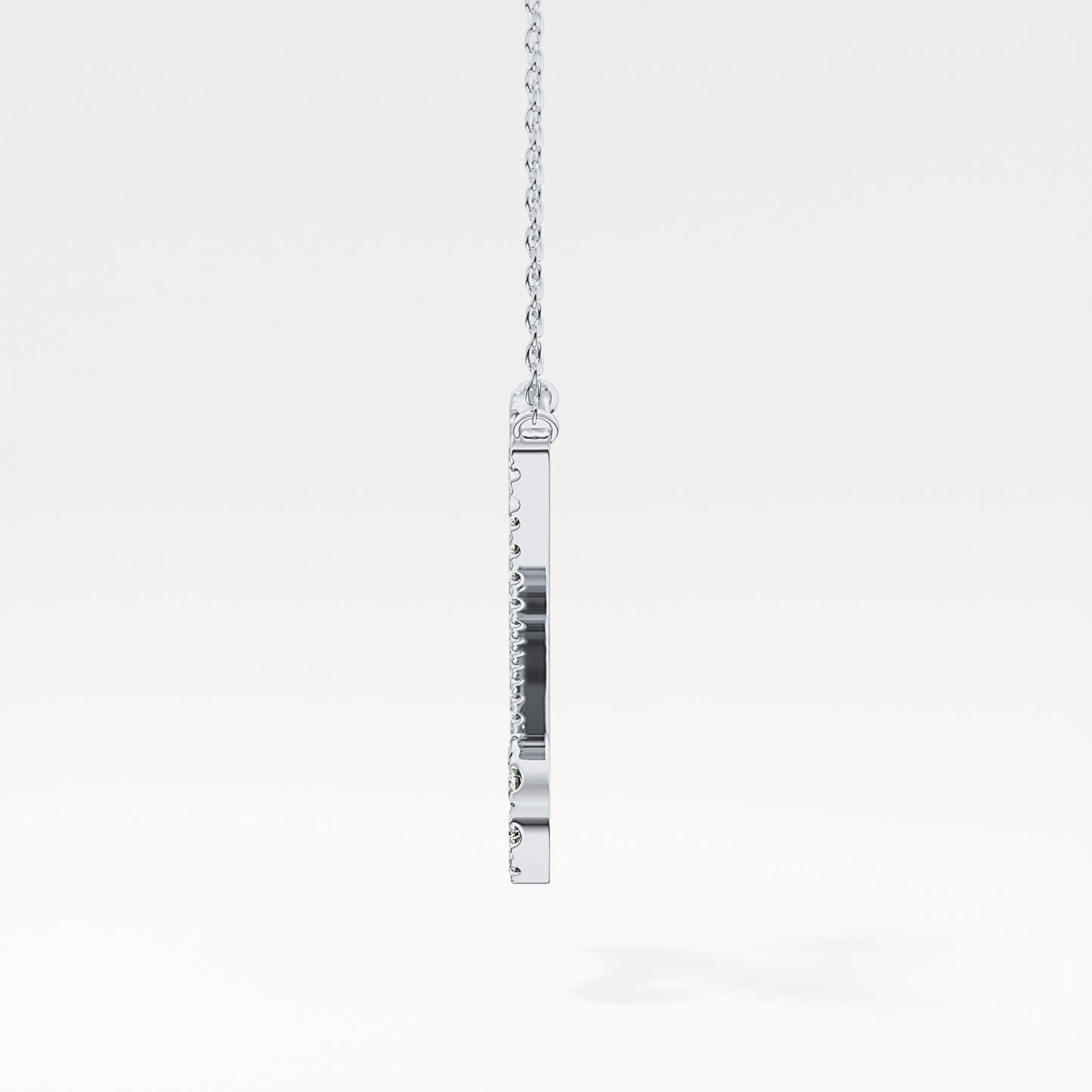 1.5 TCW Emerald Lab Grown Diamond Bezel Necklace