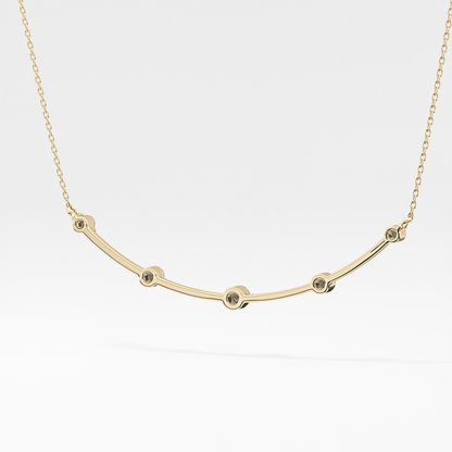0.31 TCW Round Lab Grown Diamond Multi Stone Cushion Pendant Necklace