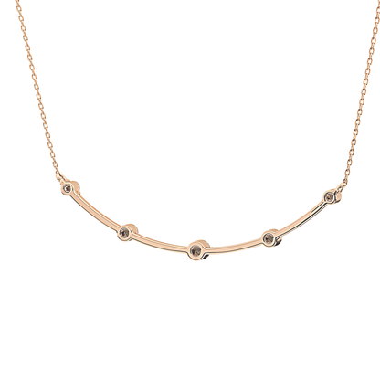 0.31 TCW Round Lab Grown Diamond Multi Stone Cushion Pendant Necklace