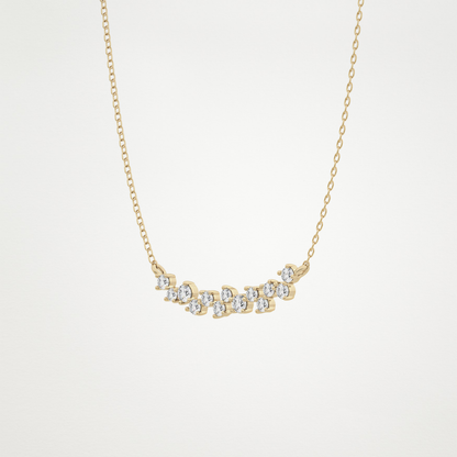 0.241 TCW Round Lab Grown Diamond Multi Stone Necklace