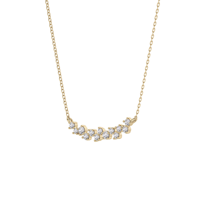 0.241 TCW Round Lab Grown Diamond Multi Stone Necklace